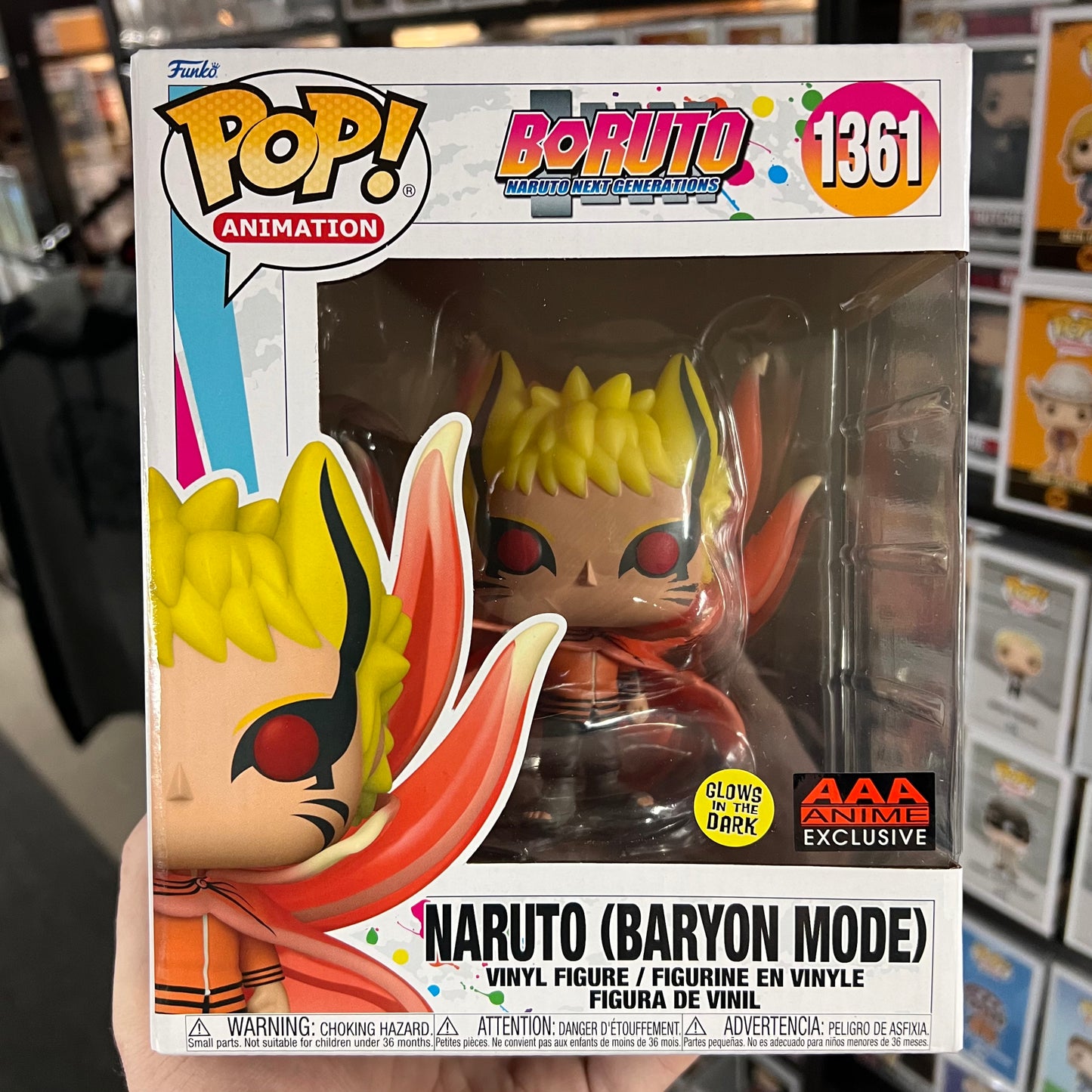 Boruto 6" Naruto (Baryon Mode) *GLOW* #1361 Funko Anime Pop
